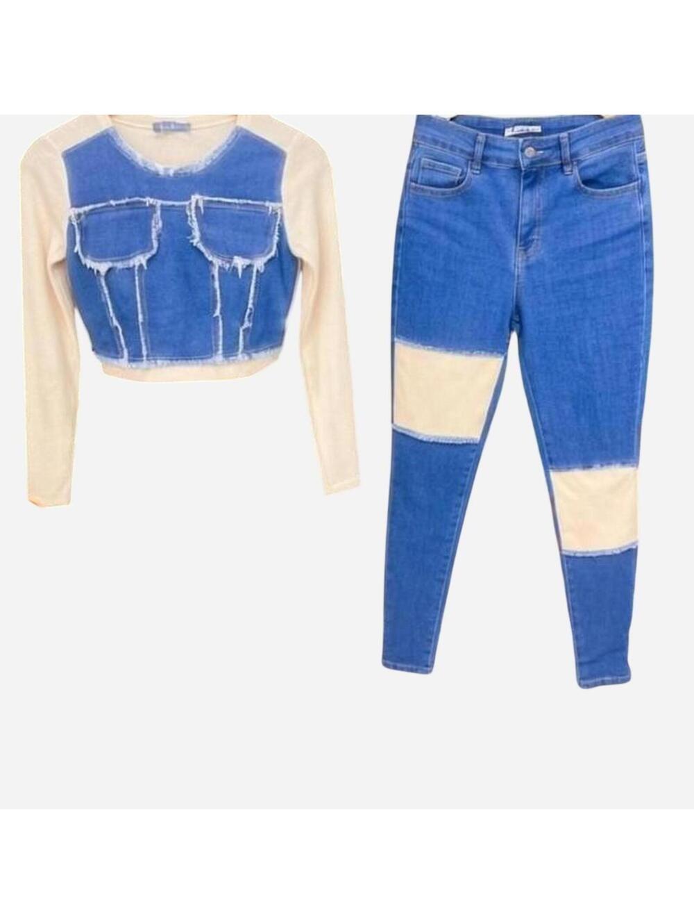 Super cute DENIM SET - Size Large